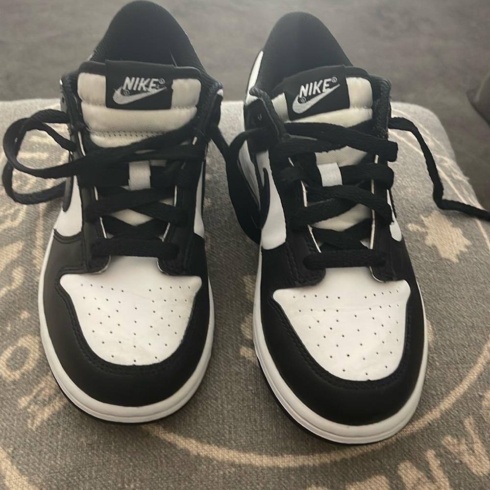 Nike Dunk Low PS Black White Panda Preschool Size 3Y
